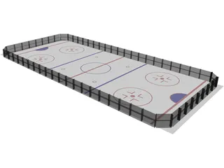 Ice Hockey Course 3D Model preview