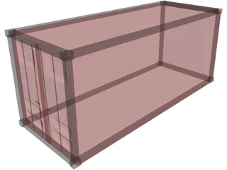 Container 20ft 3D Model preview