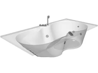 Bathtub Apollonia 3D Model preview