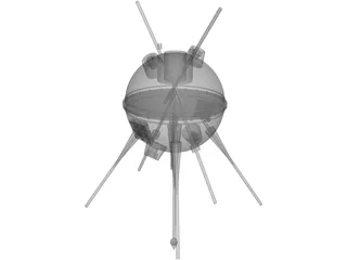 Luna 1 Probe 3D Model preview