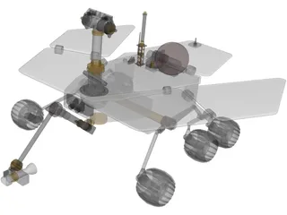 Mars Express Rover 3D Model preview