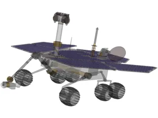 Mars Spirit Rover Exploration 3D Model preview