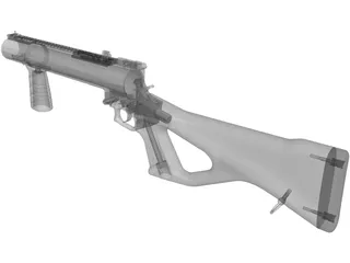 40MM Grenade Launcher 3D Model preview