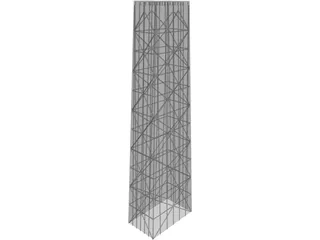 Hancock Tower, Chicago IL 3D Model preview