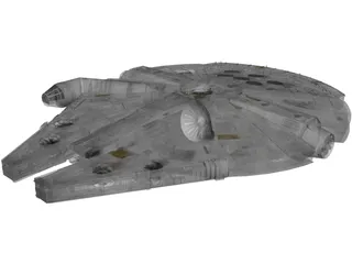 Star Wars Millenium Falcon 3D Model preview