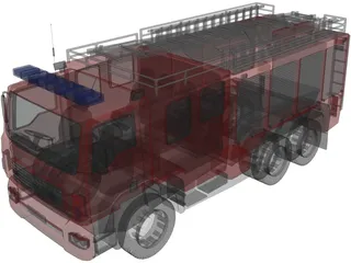 MAN TGL Fire Engine 3D Model preview