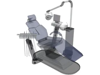 Dentist Chair 3D Model preview