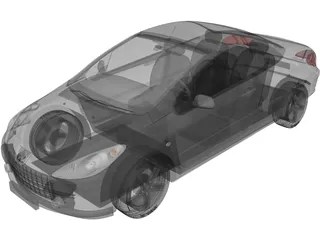 Peugeot 307 CC 3D Model preview