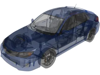 Subaru Impreza WRX STi 3D Model preview