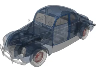 Ford Deluxe (1940) 3D Model preview