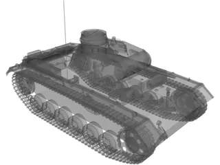 Panzer III 3D Model preview