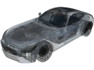 Mercedes-Benz GT AMG (2016) 3D Model preview
