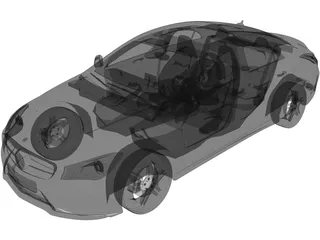 Mercedes-Benz CLA (2015) 3D Model preview