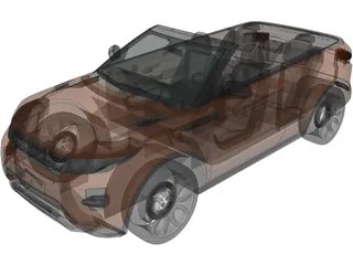Land Rover Evoque Cabriolet 3D Model preview