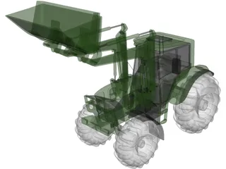 Front Loader 3D Model preview