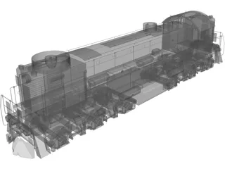 Diesel Locomotive TEM2 3D Model preview