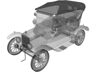 Ford Model T (1924) 3D Model preview