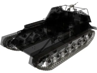 Su-76M 3D Model preview