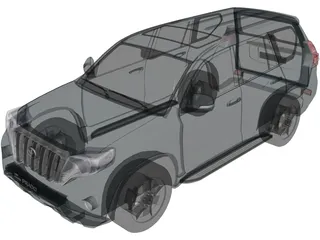 Toyota Land Cruiser Prado (2016) 3D Model preview