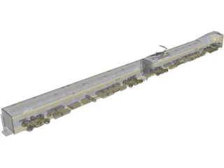Dutch Train 3D Model preview