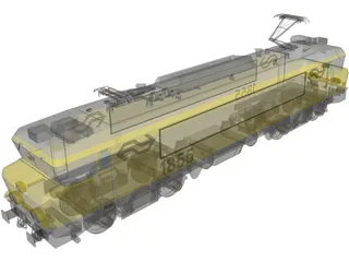 Dutch Train 3D Model preview