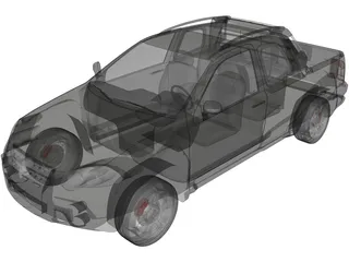 Fiat Strada Adventure (2013) 3D Model preview