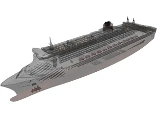 RMS Queen Mary 2 3D Model preview