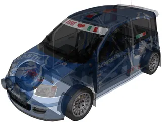 Fiat Panda Kit Car 3D Model preview