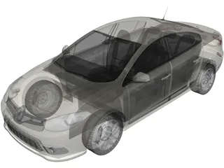 Renault Fluence (2013) 3D Model preview
