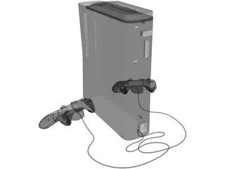 XBox 360 Game Console 3D Model preview
