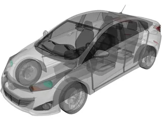 Hyundai HB20S 3D Model preview
