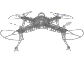 Quadrocopter 3D Model preview