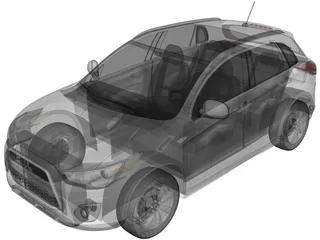 Mitsubish Outlander Sport (2013) 3D Model preview