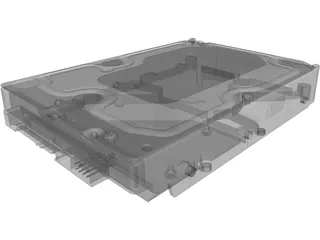 WD Caviar Black HDD 3D Model preview