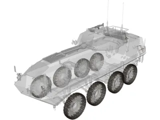 Piranha Lav-25 3D Model preview