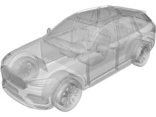 Volvo XC90 (2017) 3D Model preview