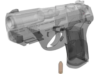 Beretta Px4 Storm 3D Model preview