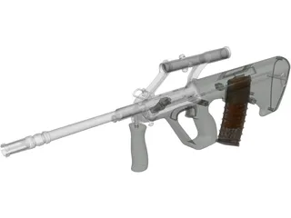 Steyr AUG A1 3D Model preview