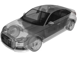 Audi A3 Sedan (2017) 3D Model preview