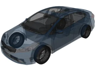 Kia Cerato (2017) 3D Model preview