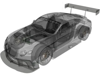 Bentley Continental GT3 (2014) 3D Model preview