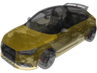 Audi S1 (2015) 3D Model preview