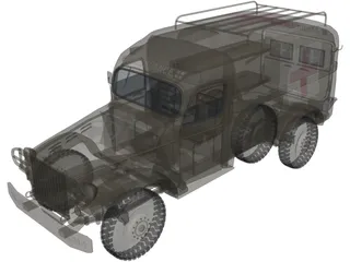 Ambulance 3D Model preview