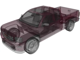 GMC Sierra Pickup (2016) 3D Model preview