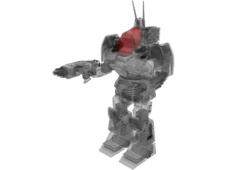 Mech Battlemaster 3D Model preview
