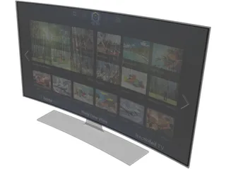 Samsung TV Curved 3D Model preview