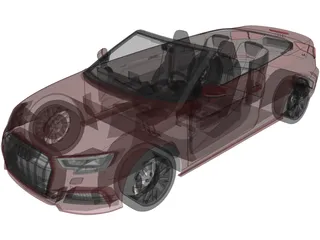 Audi A3 Cabriolet (2017) 3D Model preview
