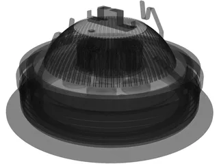 LED Recessed Ceiling Fixture 3D Model preview