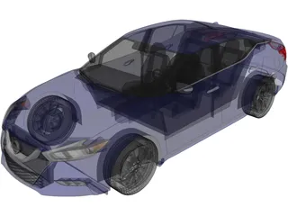 Nissan Maxima (2016) 3D Model preview