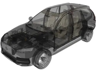 Volvo XC90 (2015) 3D Model preview